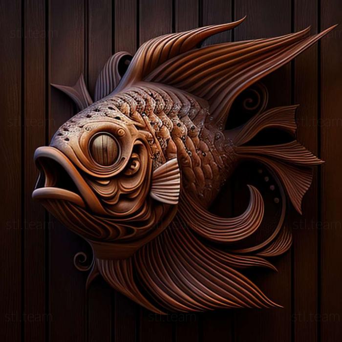 3D model Stargazer fish fish (STL)